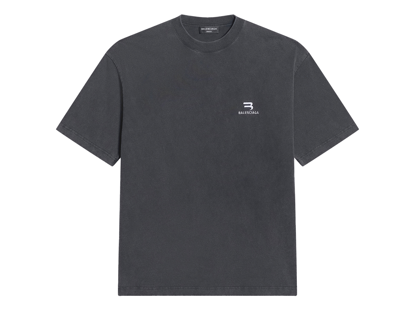Balenciaga Sporty B Medium Fit T-Shirt Black/White