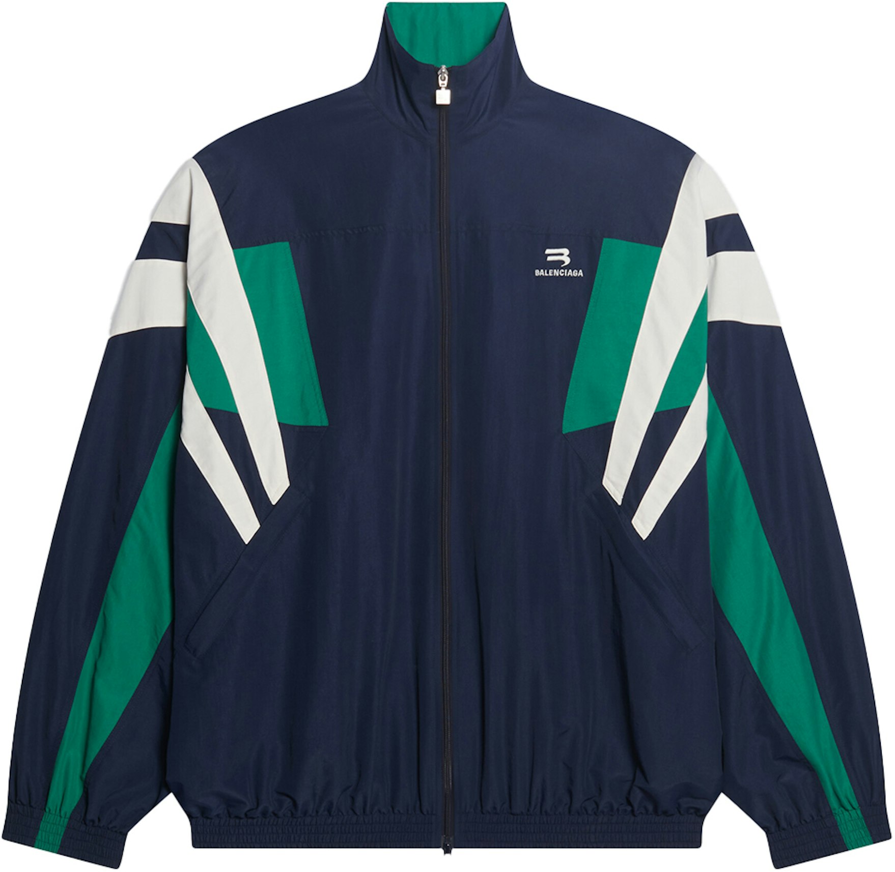 Sporty B Tracksuit Jacket Dark Blue/Green/White - SS22 Men's - US