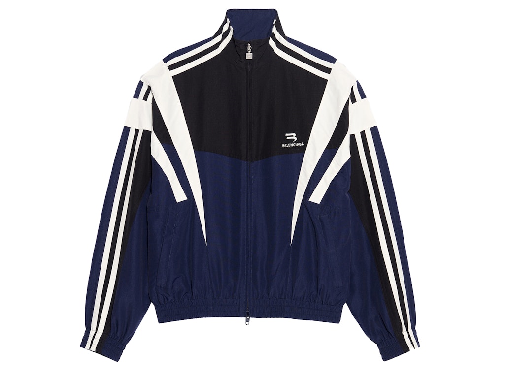 Pre-owned Balenciaga Sporty B Tracksuit Jacket Indigo/black/white