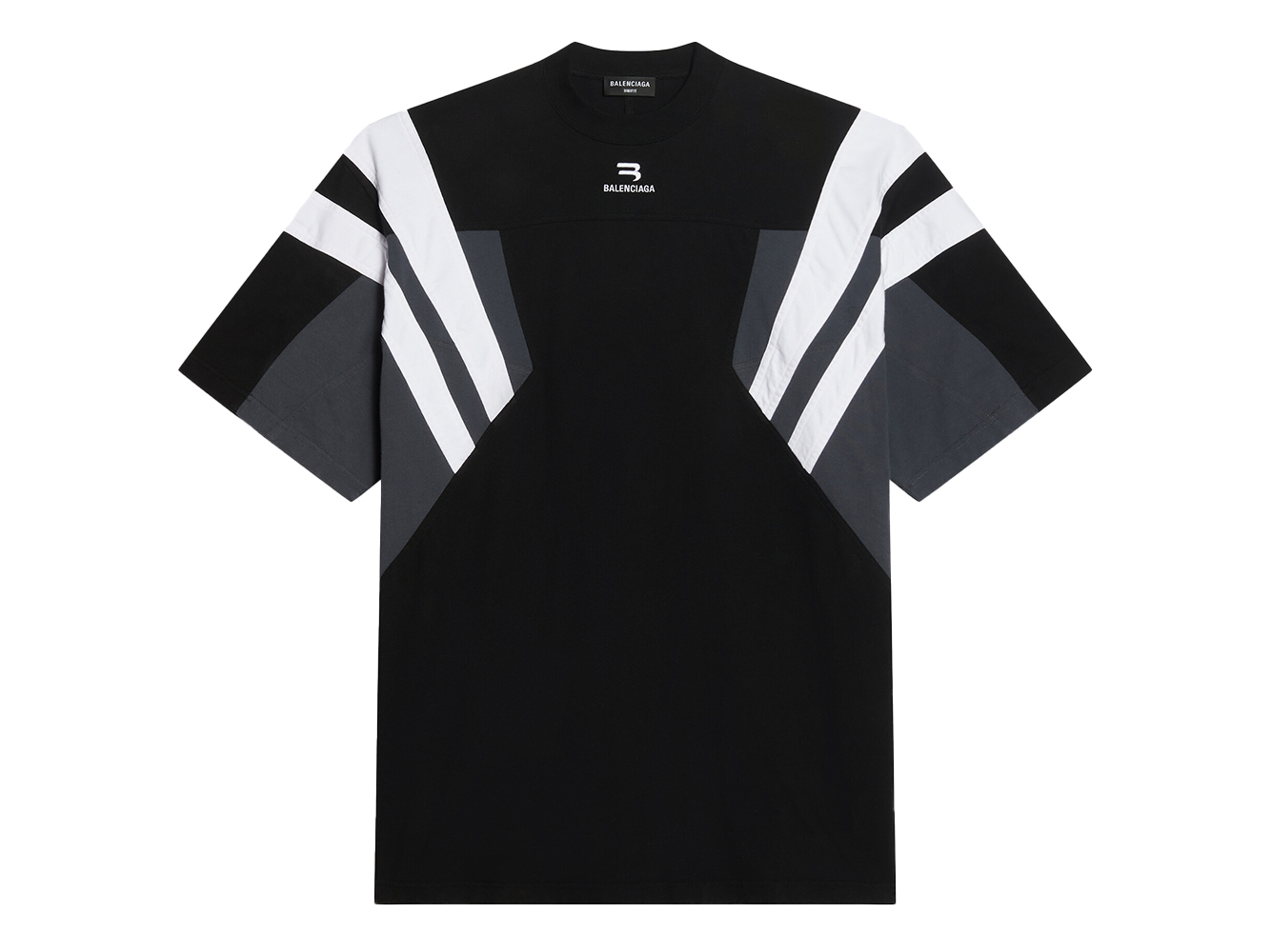 Balenciaga Sporty B Tracksuit T-Shirt Black/Grey/White メンズ ...