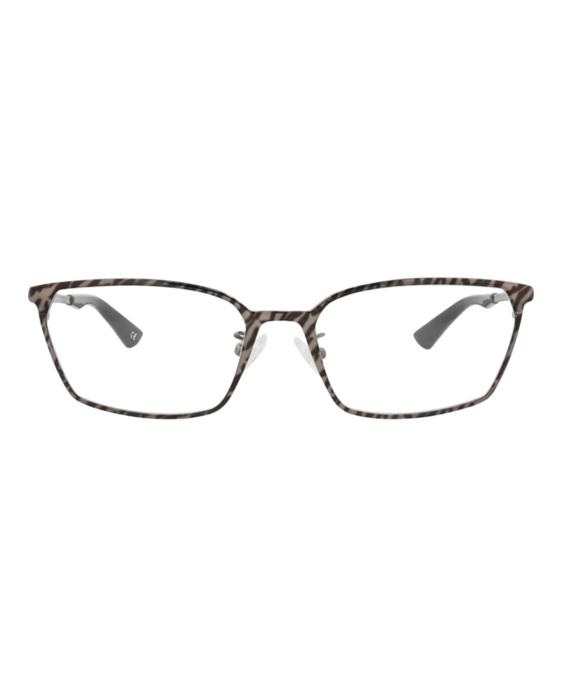 Balenciaga Square-Frame Metal Optical Frames Ruthenium Ruthenium Transparent (BB0085O-30008408-003)