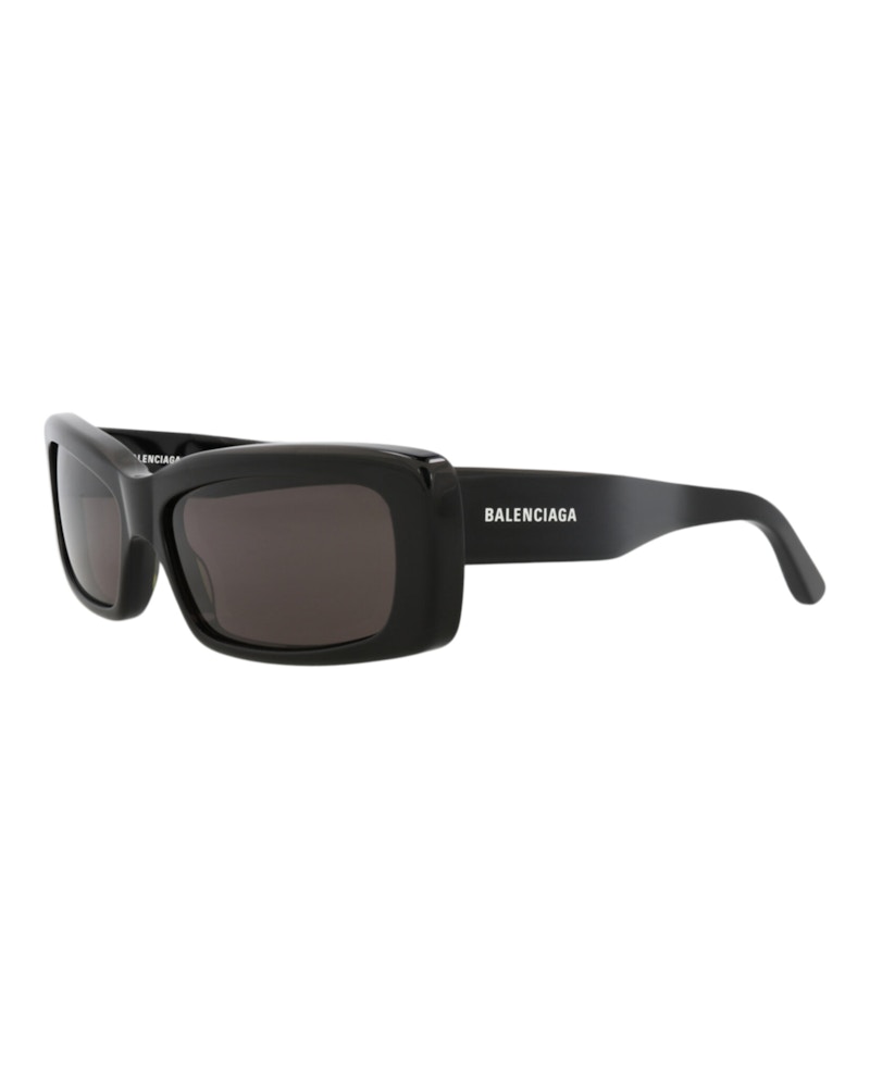 Balenciaga Square-Frame Recycled Acetate Sunglasses Black Black