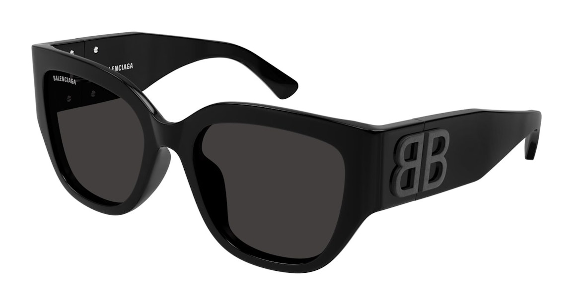 Pre-owned Balenciaga Square Sunglasses Black/grey (bb0323sk-001)