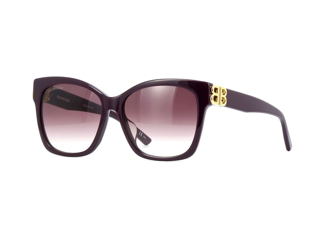 Pre-owned Balenciaga Square Sunglasses Violet/red (bb102sa)