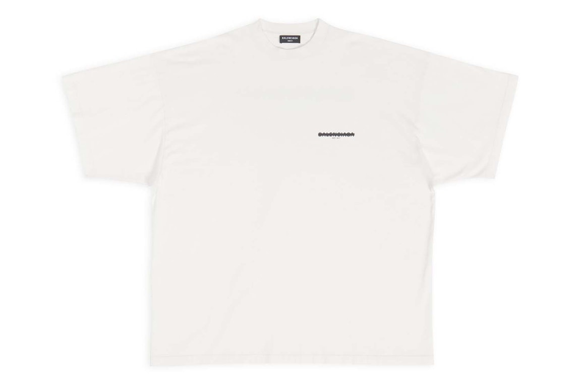 Pre-owned Balenciaga Strike 1917 Oversized T-shirt Off-white