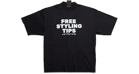 Balenciaga Styling Hotline Large Fit T-shirt Black Faded
