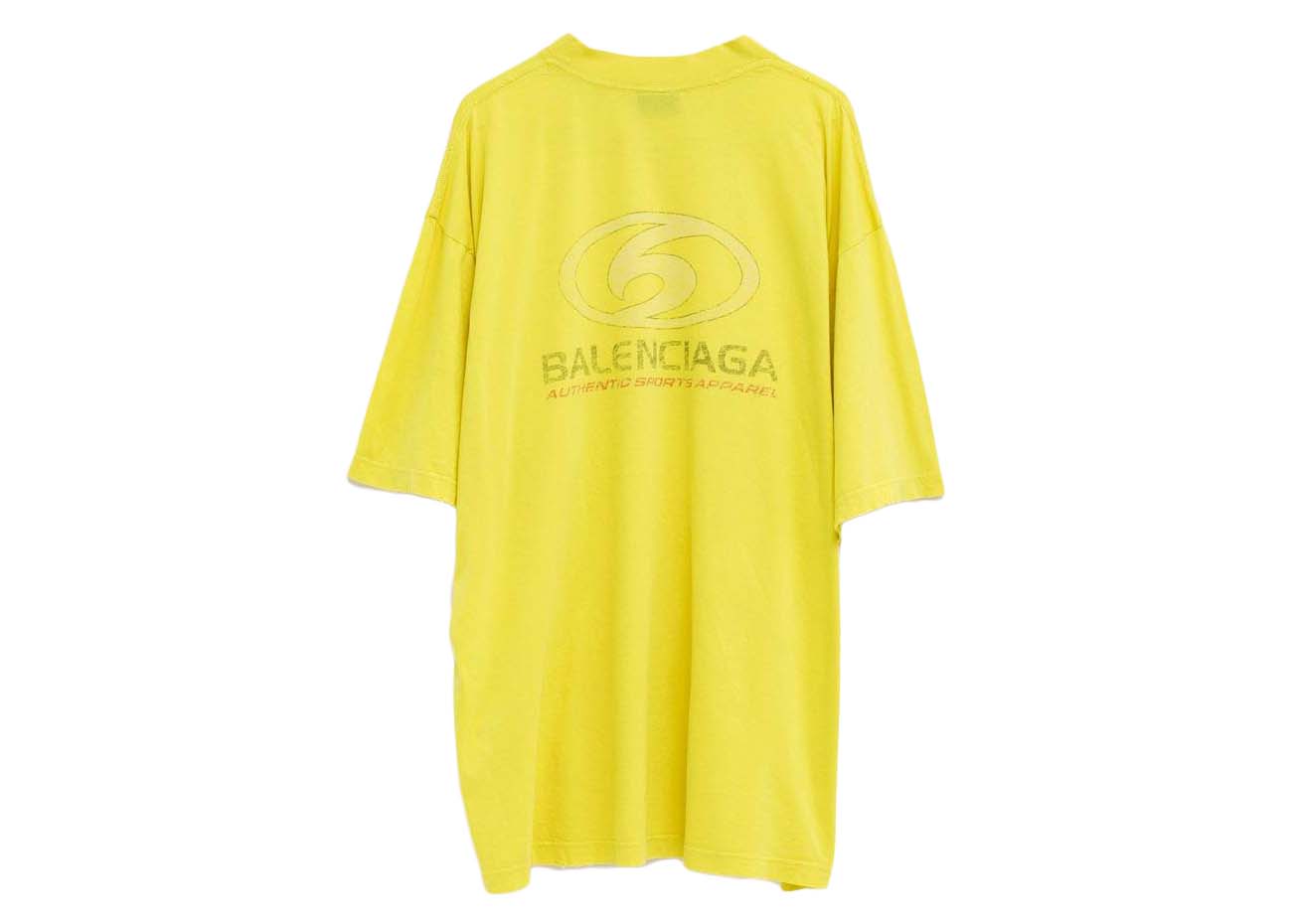 Balenciaga Surfer T-shirt Medium Fit Yellow