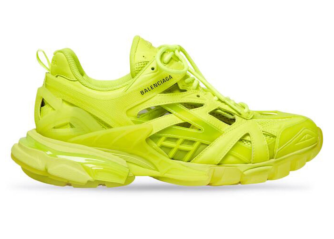 Pre-owned Balenciaga Track 2 Clear Sole Fluo Yellow