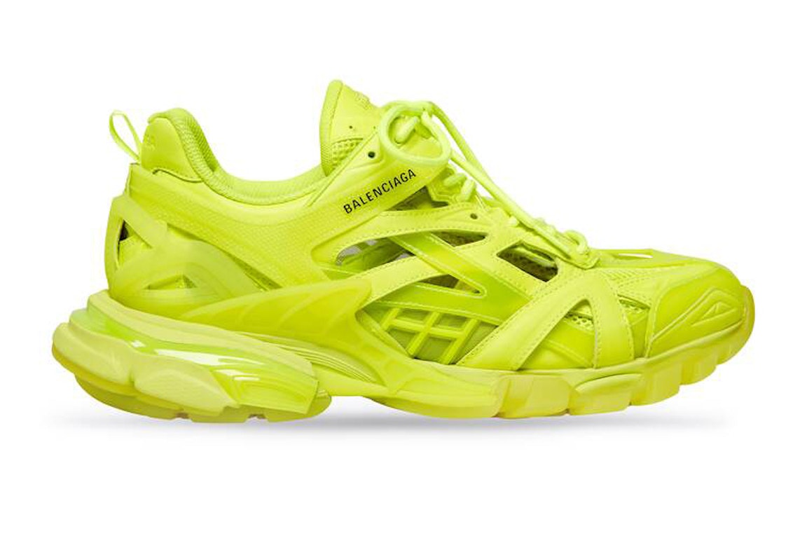 Pre-owned Balenciaga Track 2 Clear Sole Fluo Yellow