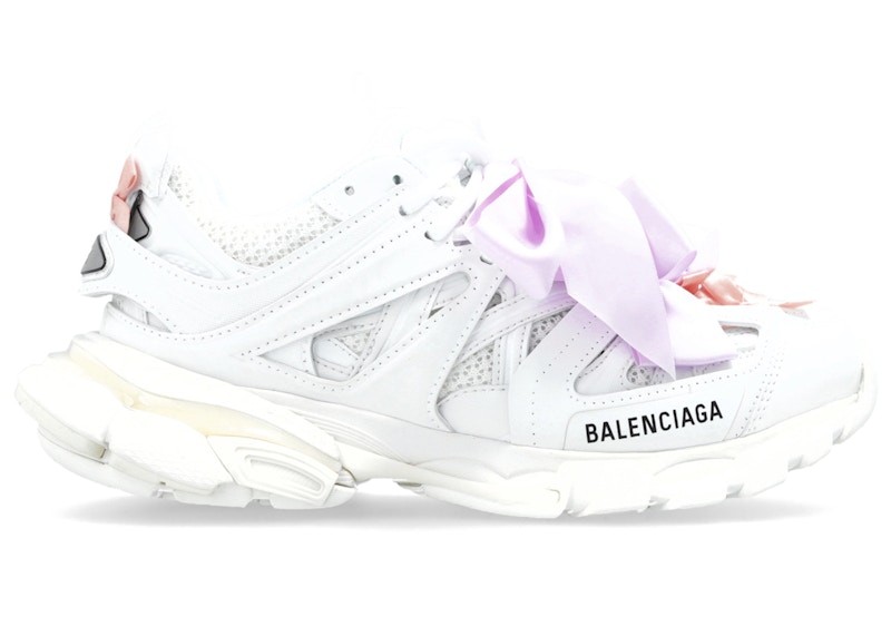 Balenciaga Track Bow (Women's) Sneakers in White/Pink