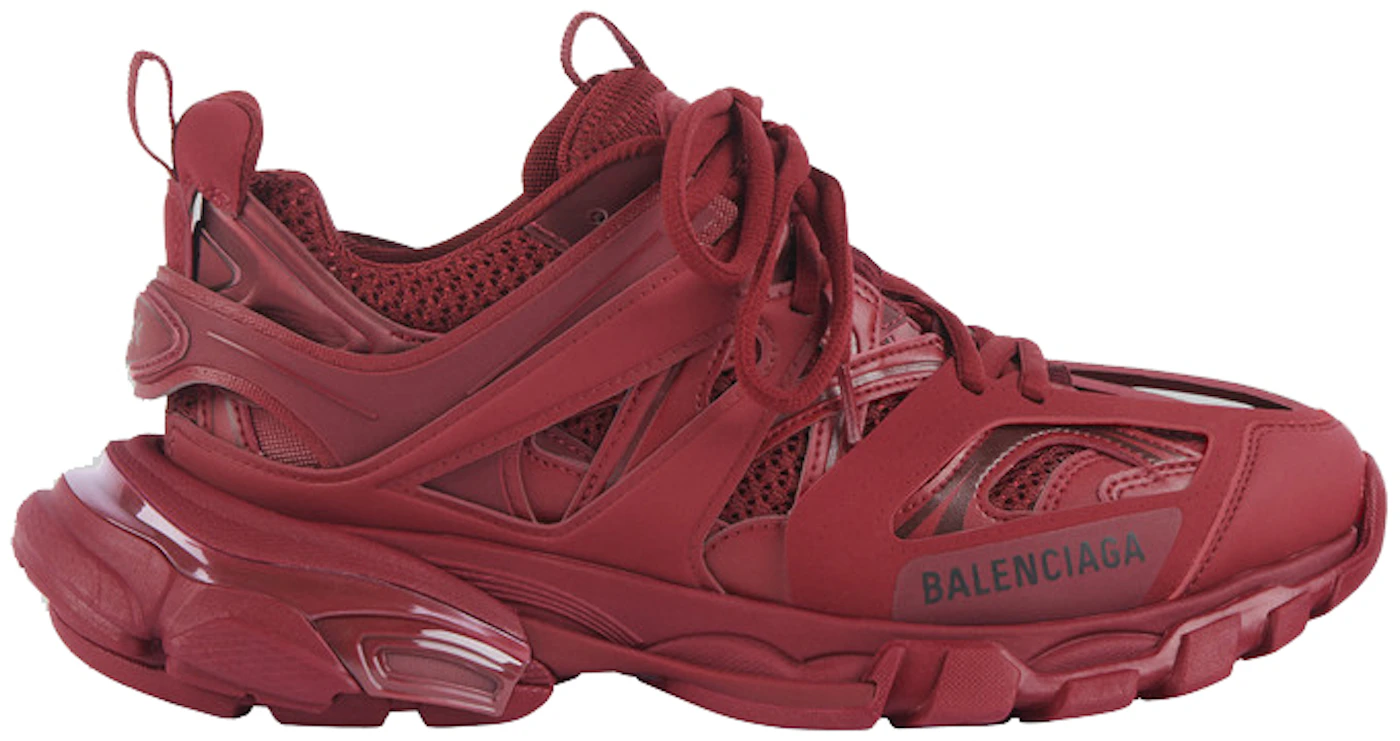 Balenciaga Track Faded Washed Sneakers Men's Size 42 Eu/ 9 US Red Burgundy