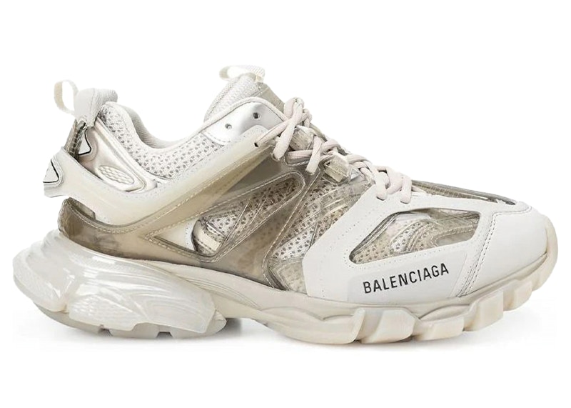 Pre-owned Balenciaga Track Clear Sole (women's) Sneakers In Light Beige In Sand