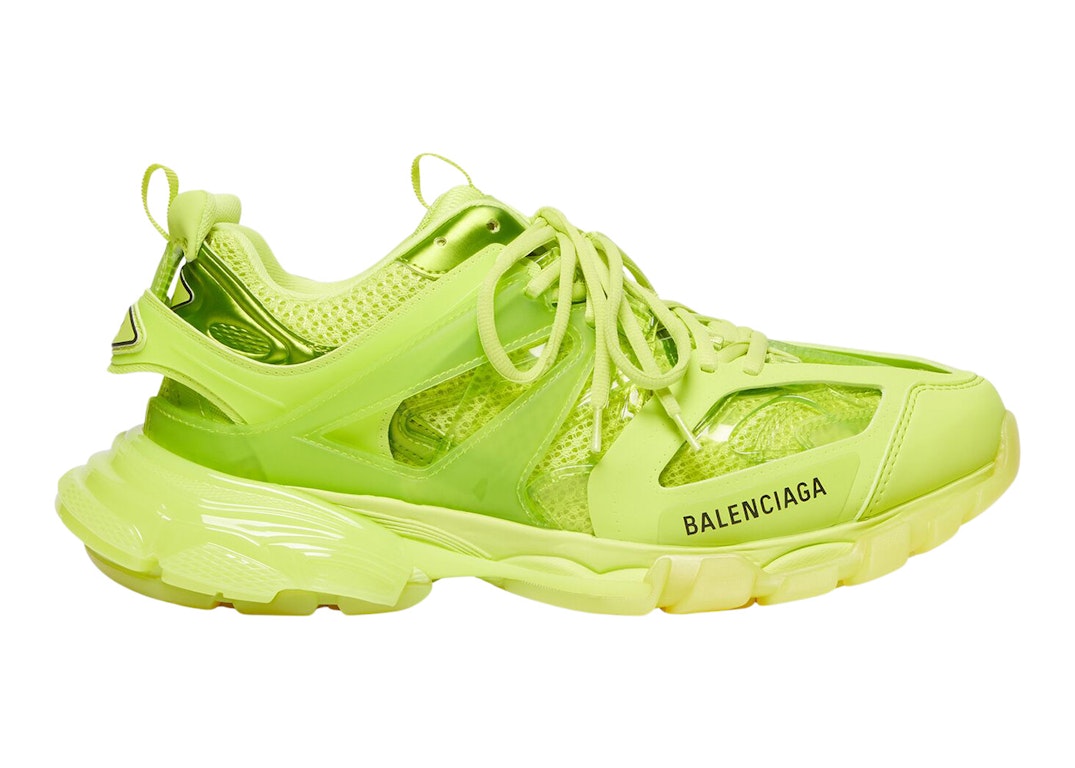 Pre-owned Balenciaga Track Clear Sole Neon Yellow