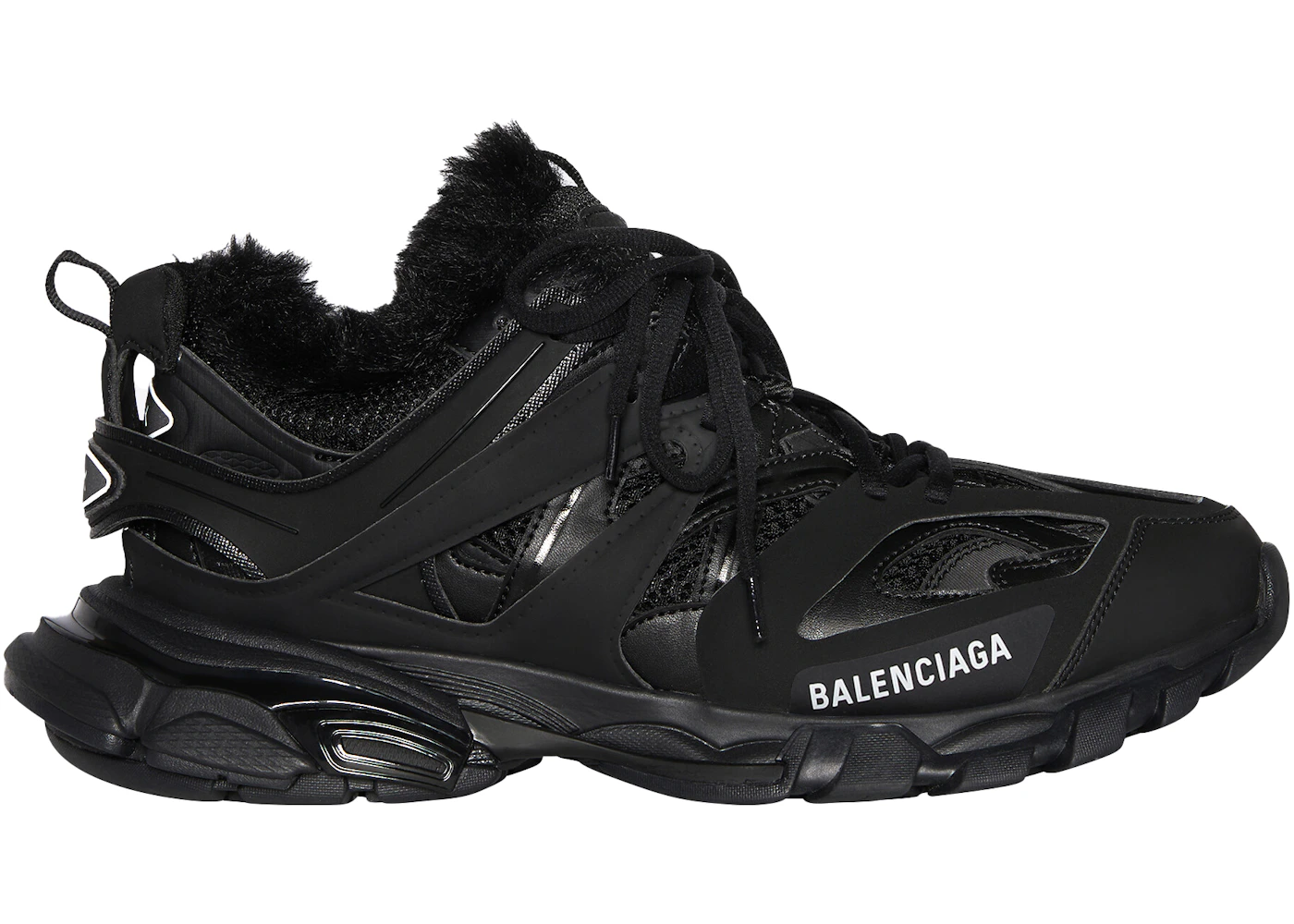 Balenciaga Track Fake Fur Black (Women's) 668555W3CQ11000 US