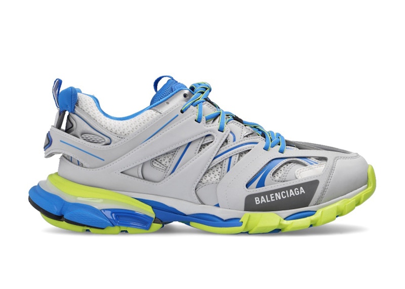 balenciaga track blue yellow