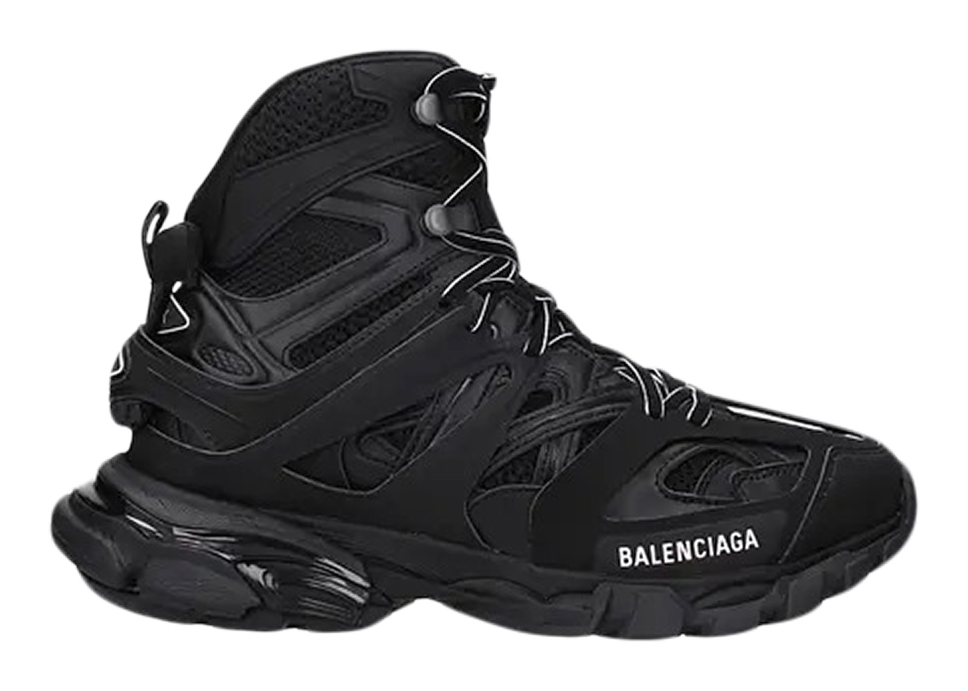 Balenciaga Black Track Hike High Top Trainers  ModeSens