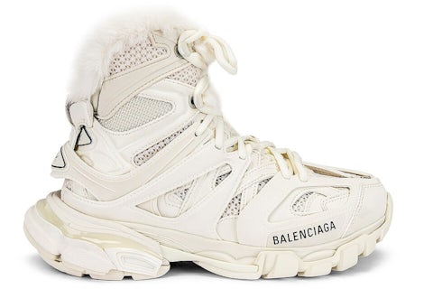 Balenciaga Track Hike Boots Faux Fur Beige (femme) Style