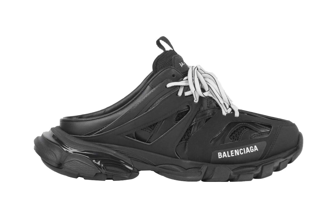 Pre-owned Balenciaga Track Mule Black