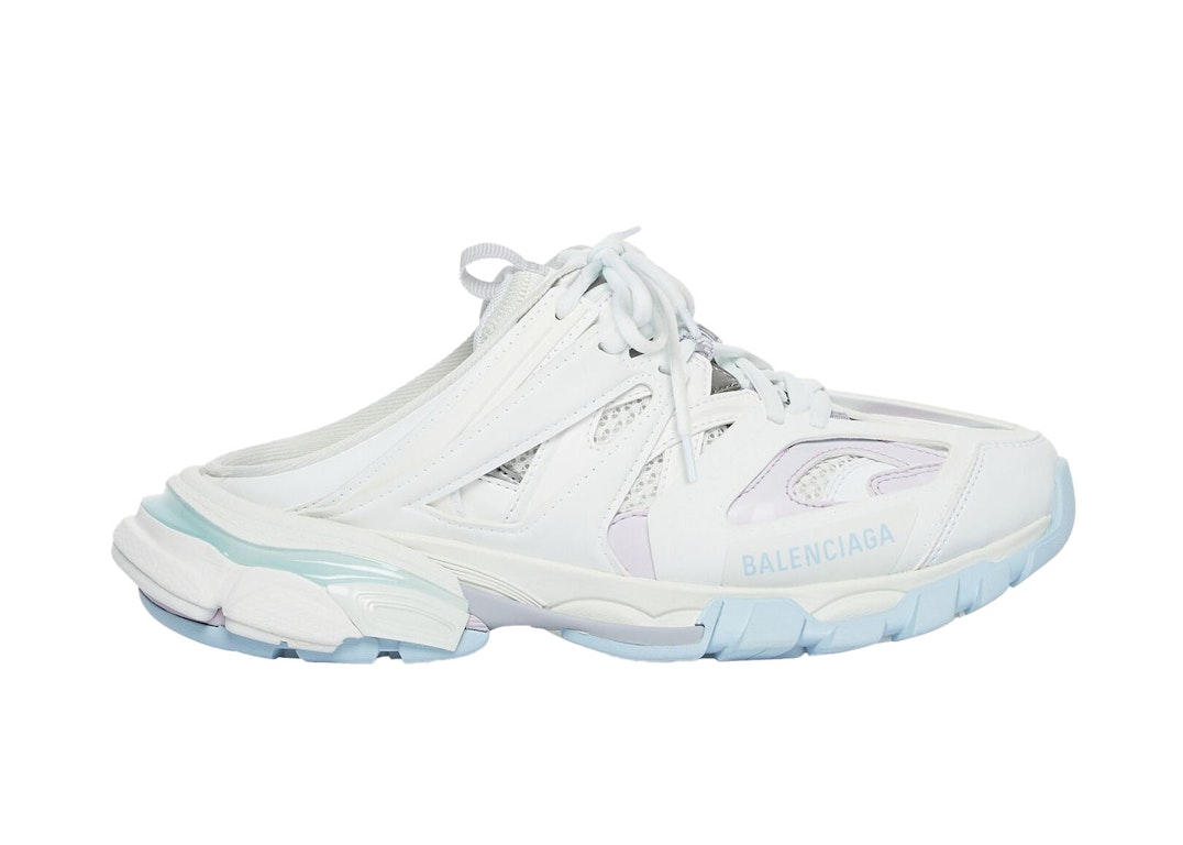 Pre-owned Balenciaga Track Mule Pastel (women's) In White/pastel