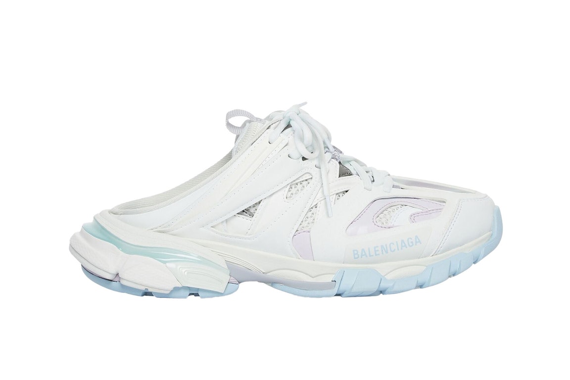 Pre-owned Balenciaga Track Mule Pastel (women's) In White/pastel