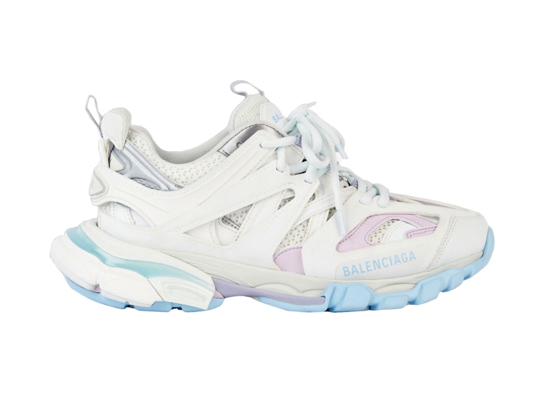 Pre-owned Balenciaga Track Pastel (women's) In White/patel Pink/pastel Blue