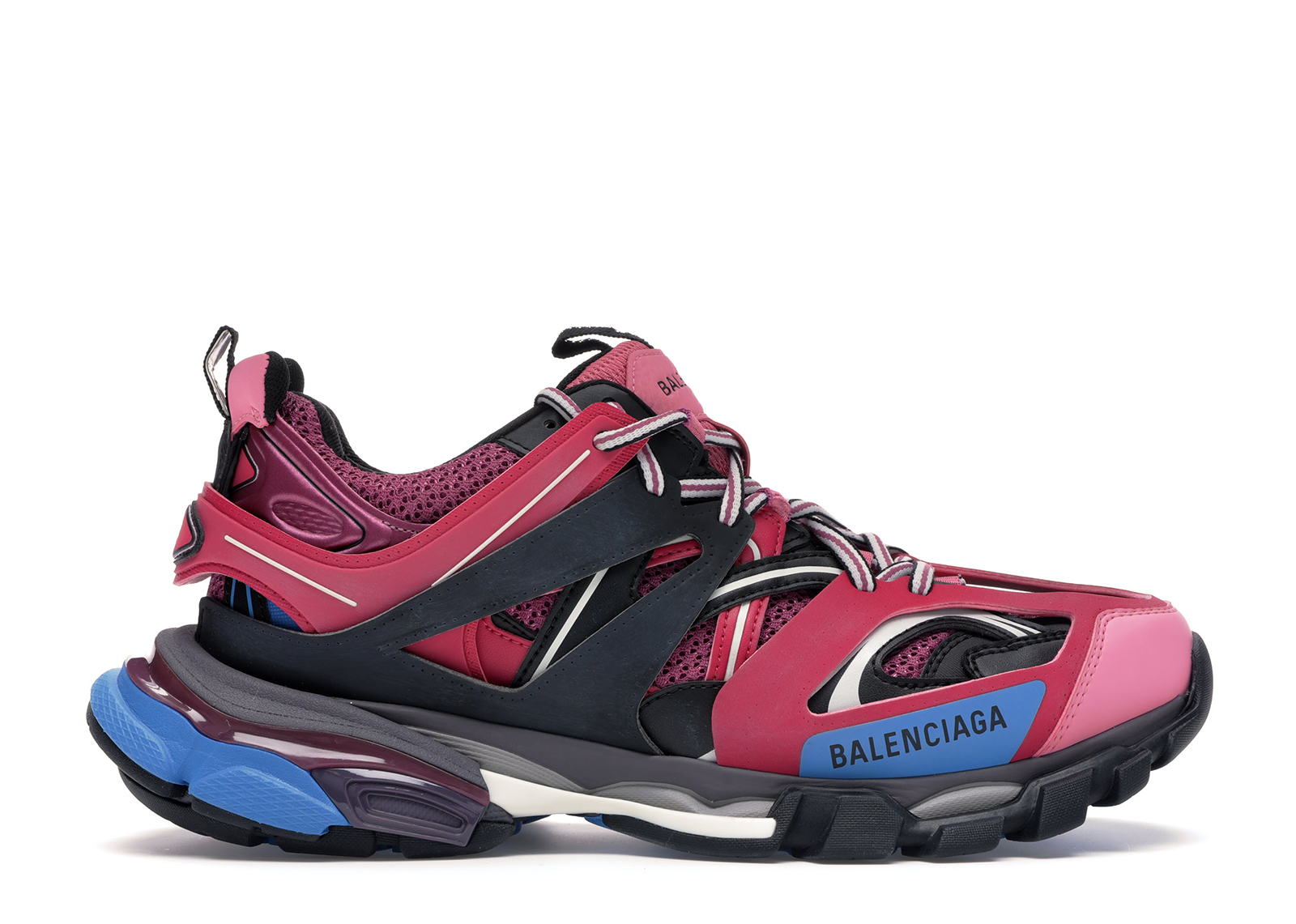 BALENCIAGA TRACK RUNNERS BLUEPINK  Balenciaga track Balenciaga track  sneakers Balenciaga shoes