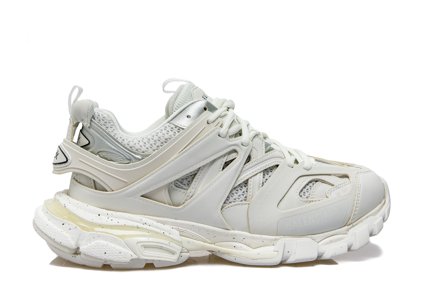 Balenciaga Track Glowinthedark Logodetailed Mesh And Rubber Sneakers   White  ShopStyle Trainers  Athletic Shoes