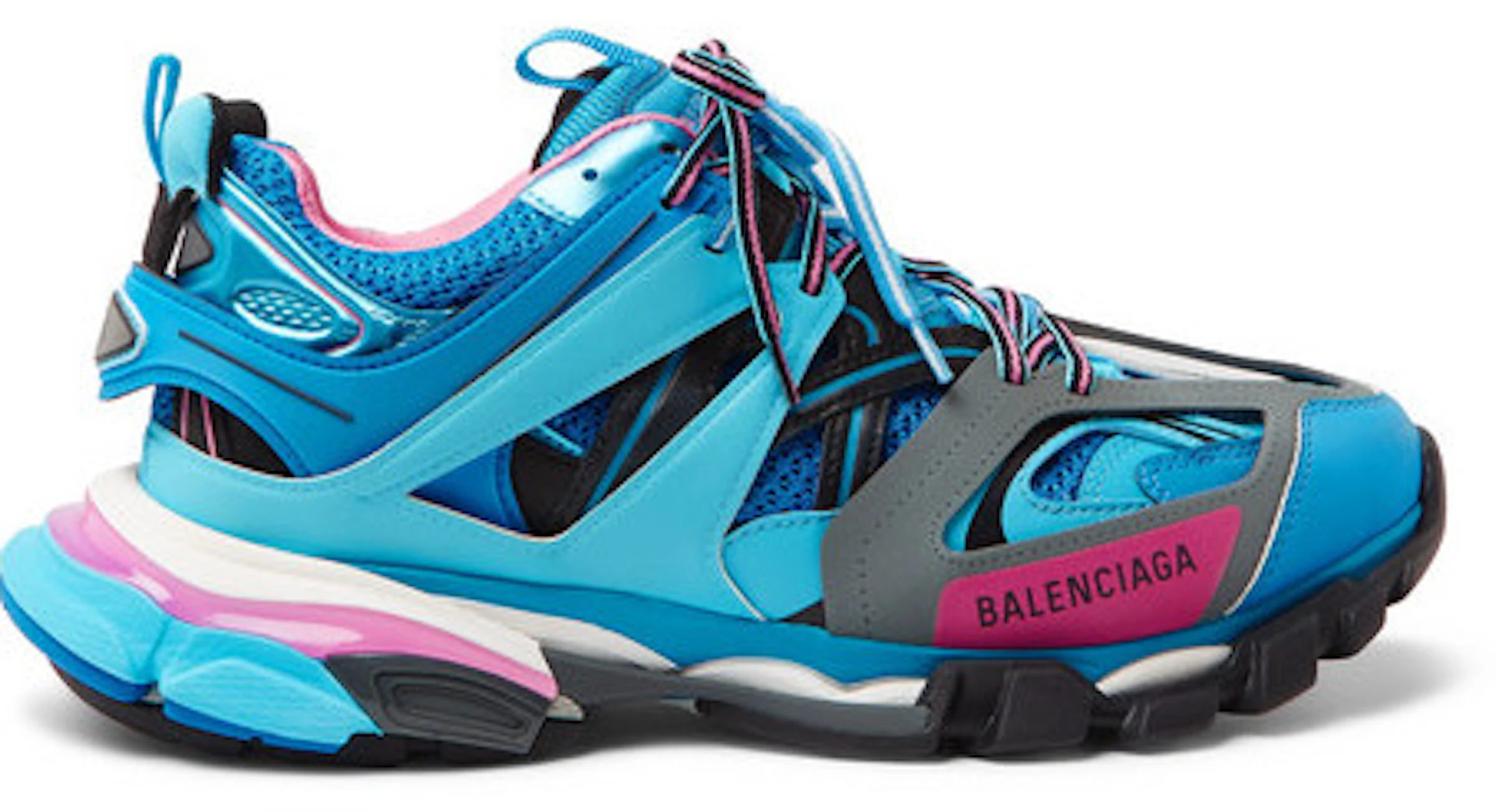 Faial Integrar Comida sana Balenciaga Track Runners Blue - 542023W1GB54162 - ES