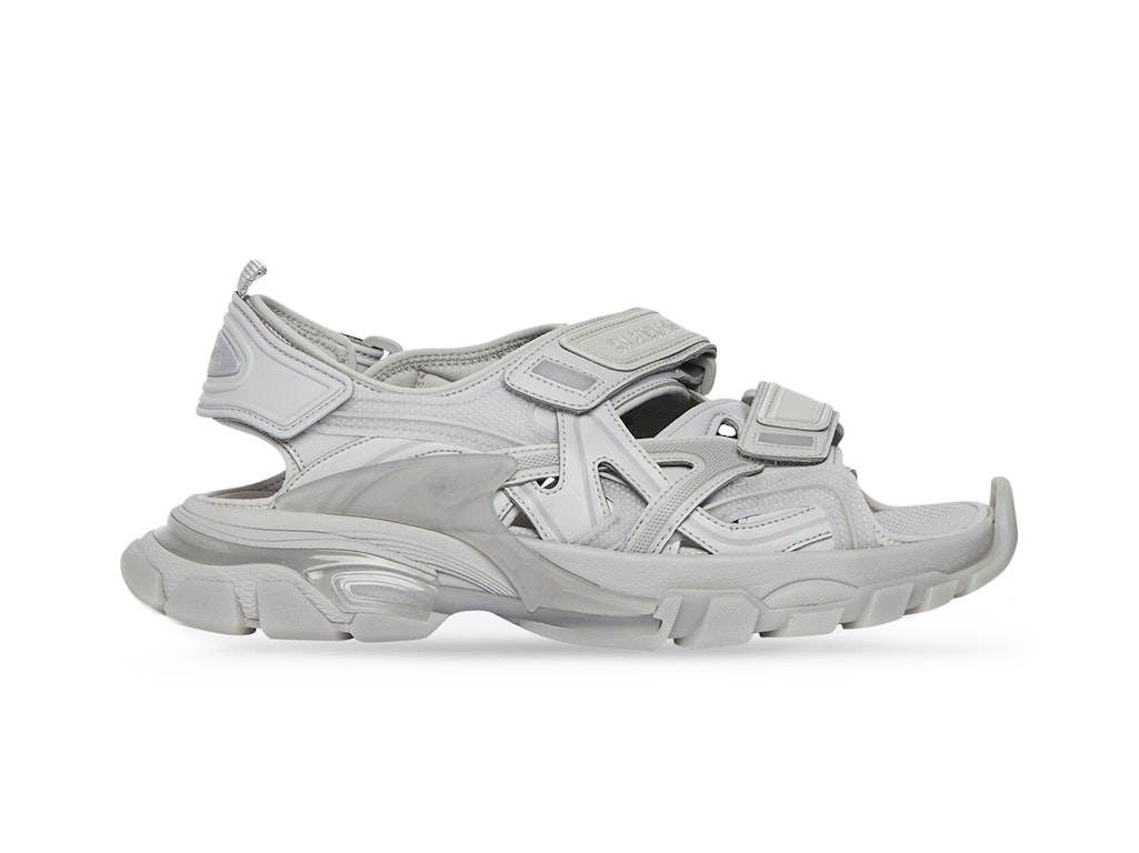 Pre-owned Balenciaga Track Sandal Clear Sole Gray (women's)