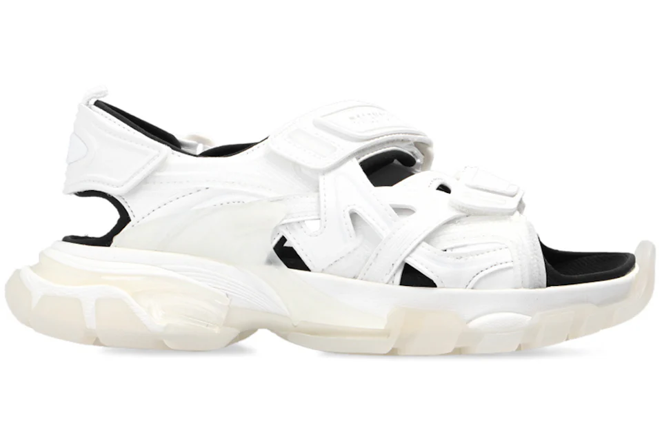 Balenciaga Track Sandal Clear Sole White Black (Women's)