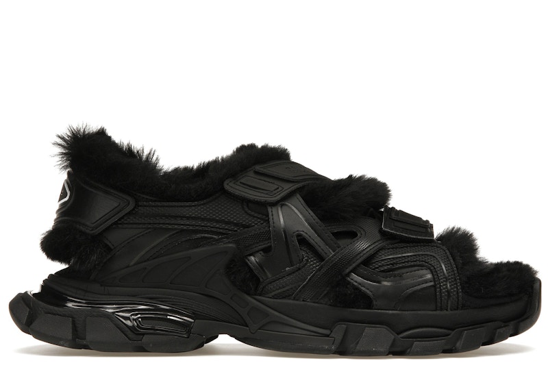 Balenciaga track sandal online black