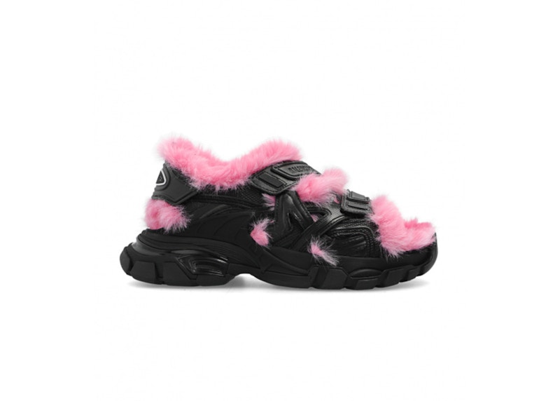 Pre-owned Balenciaga Track Sandals (women's) Sneakers In Black