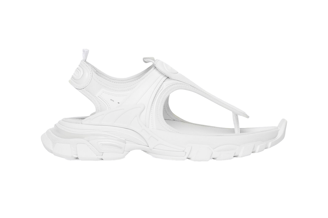 Pre-owned Balenciaga Track Thong Sandal White (women's)