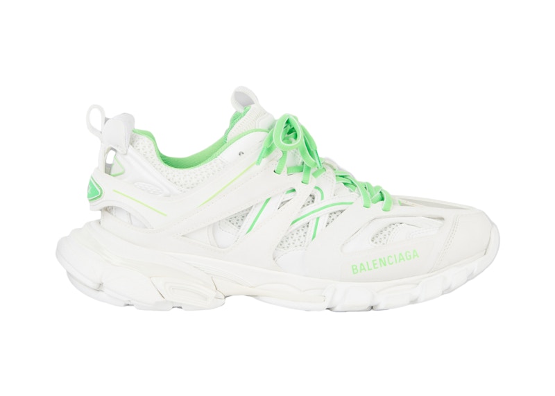 balenciaga runners white and green