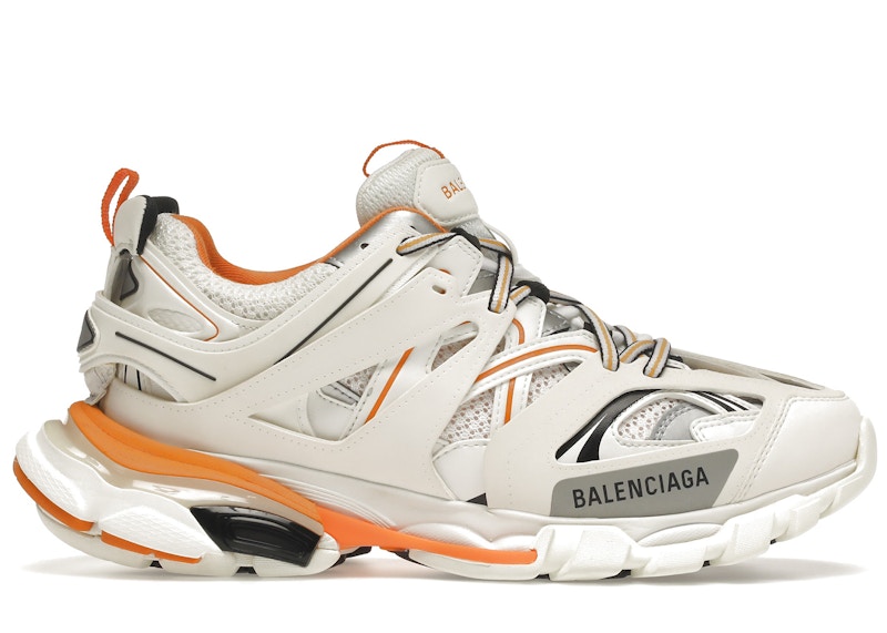 balenciaga track trainer orange grey