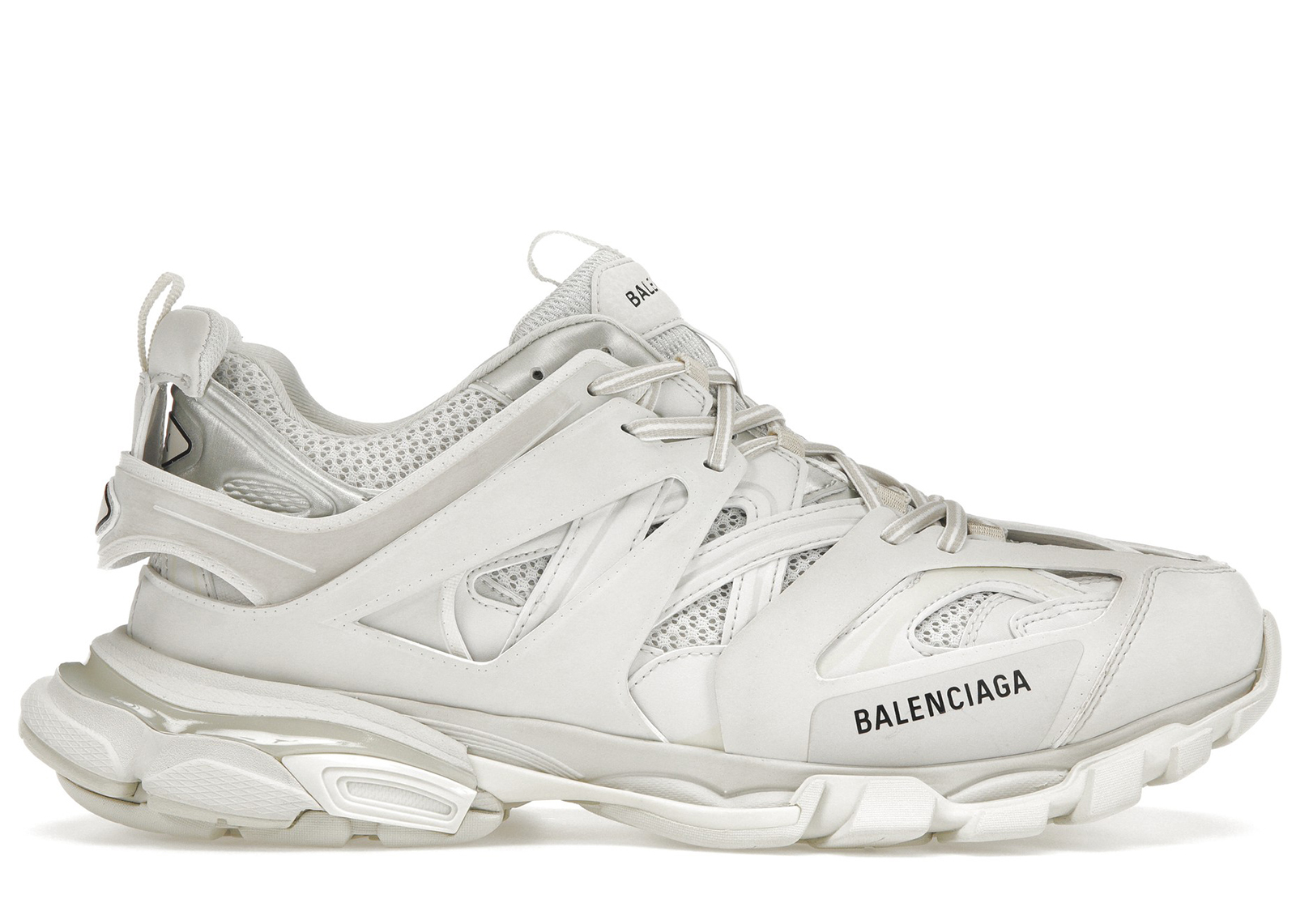 Balenciaga Rainbow Lace Track Sneakers in White  Lyst