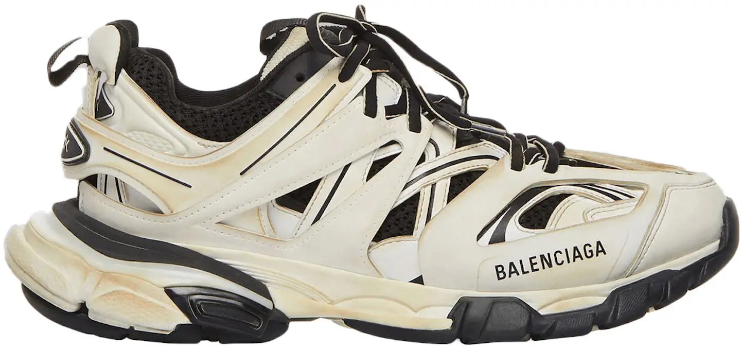 Balenciaga Track Worn Out White Black (Women's) - 542436W1GC49010 - US