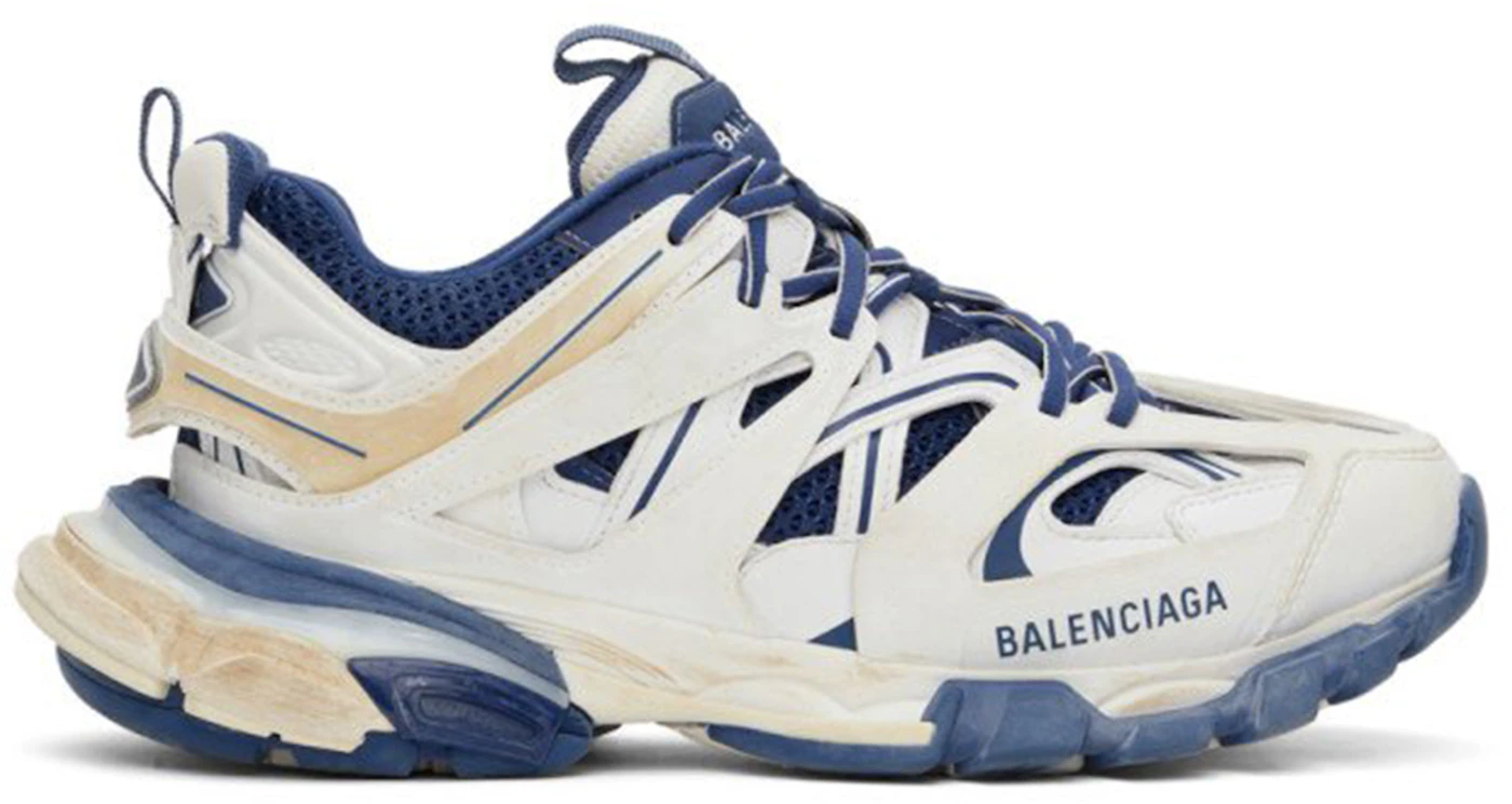 Balenciaga Track Worn Out White Blue (Women's) - 542436W1GC49050 - US