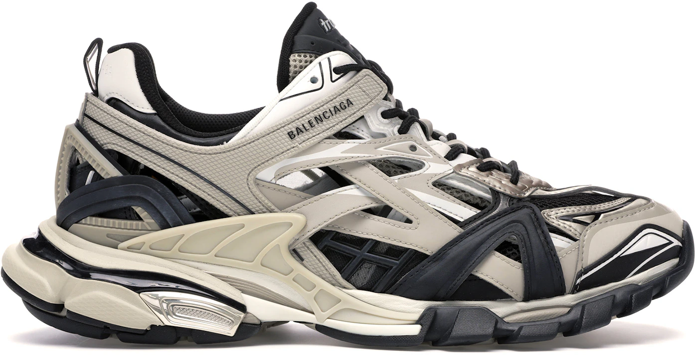 Balenciaga Track 2 Layered Metallic Sneakers