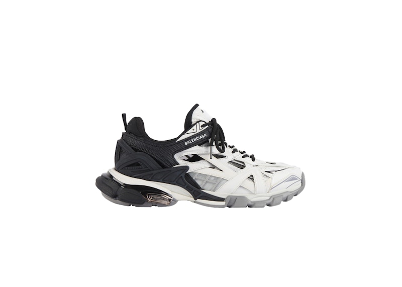 balenciaga track black and white