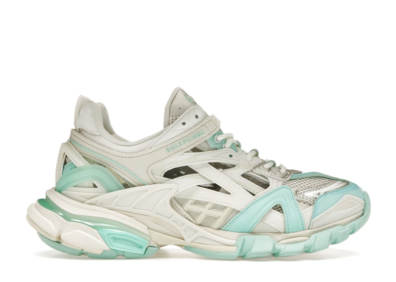 Pre-owned Balenciaga Track.2 (women's) Sneakers In Green/cream