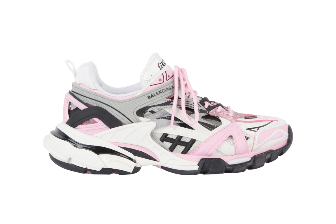 Pre-owned Balenciaga Track.2 Pink Black (women's) In Pink/black/white