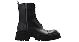 Balenciaga Tractor Zip Up Combat Boot Black (Women's)