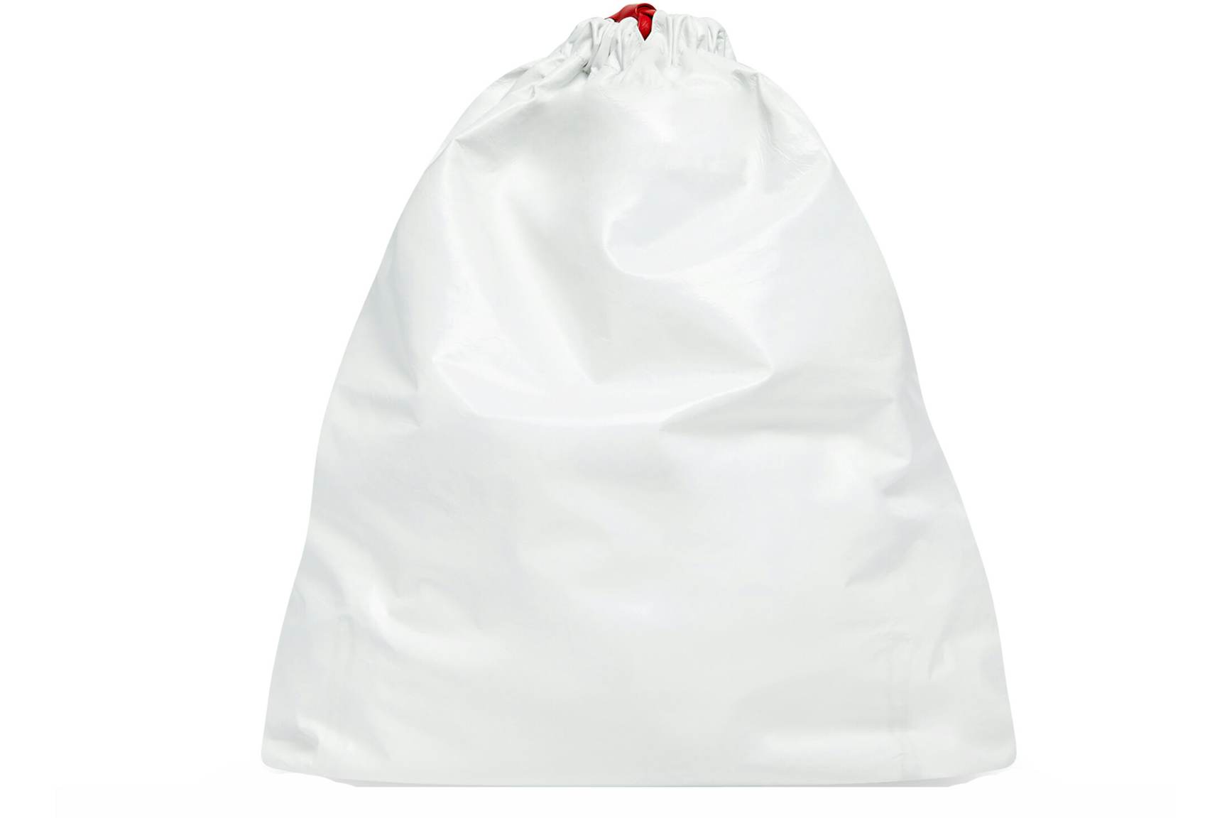 Balenciaga Trash Bag Large Pouch White/Red
