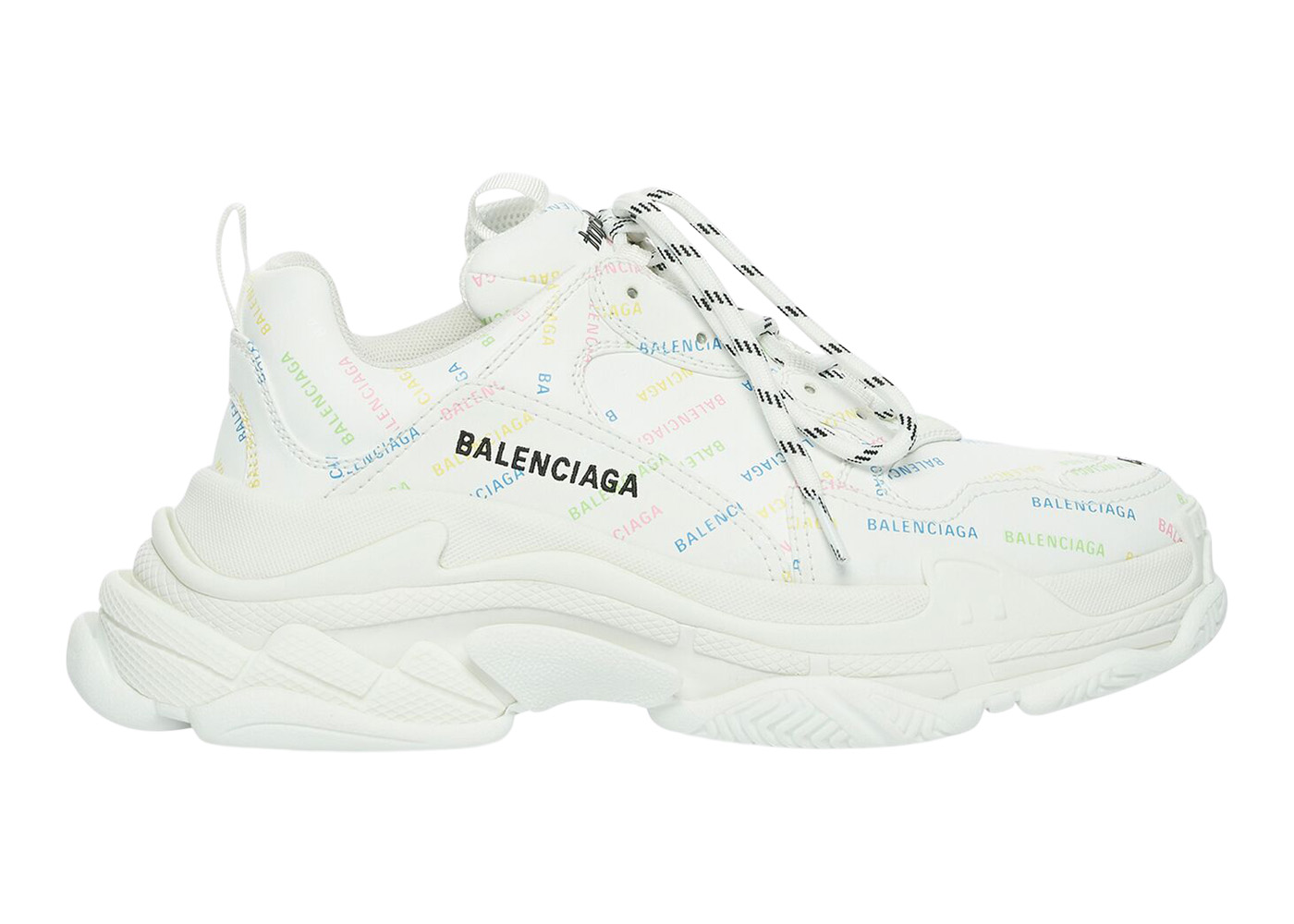 Balenciaga  Shoes  Selling Balenciaga Triple S Allover Logo White Size 45  Us 2  Poshmark