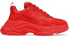 Balenciaga Triple S Allover Logo Rojo