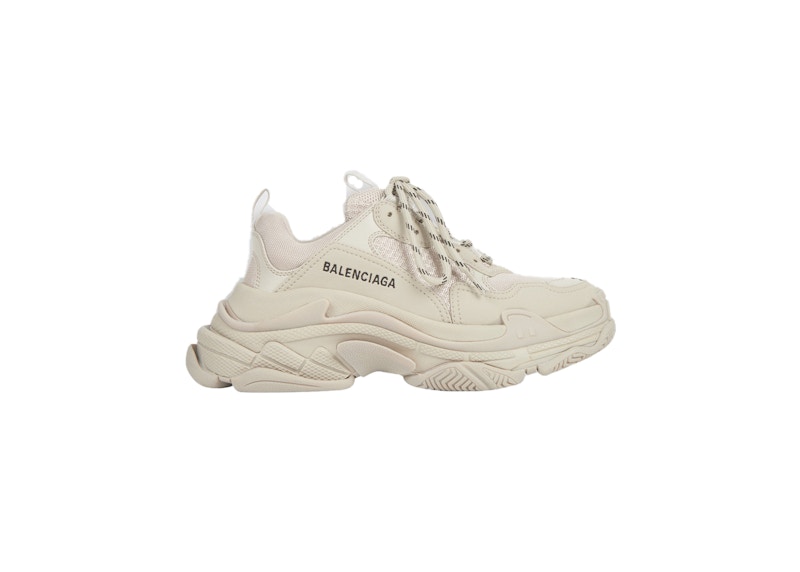 balenciaga beige triple s sneakers