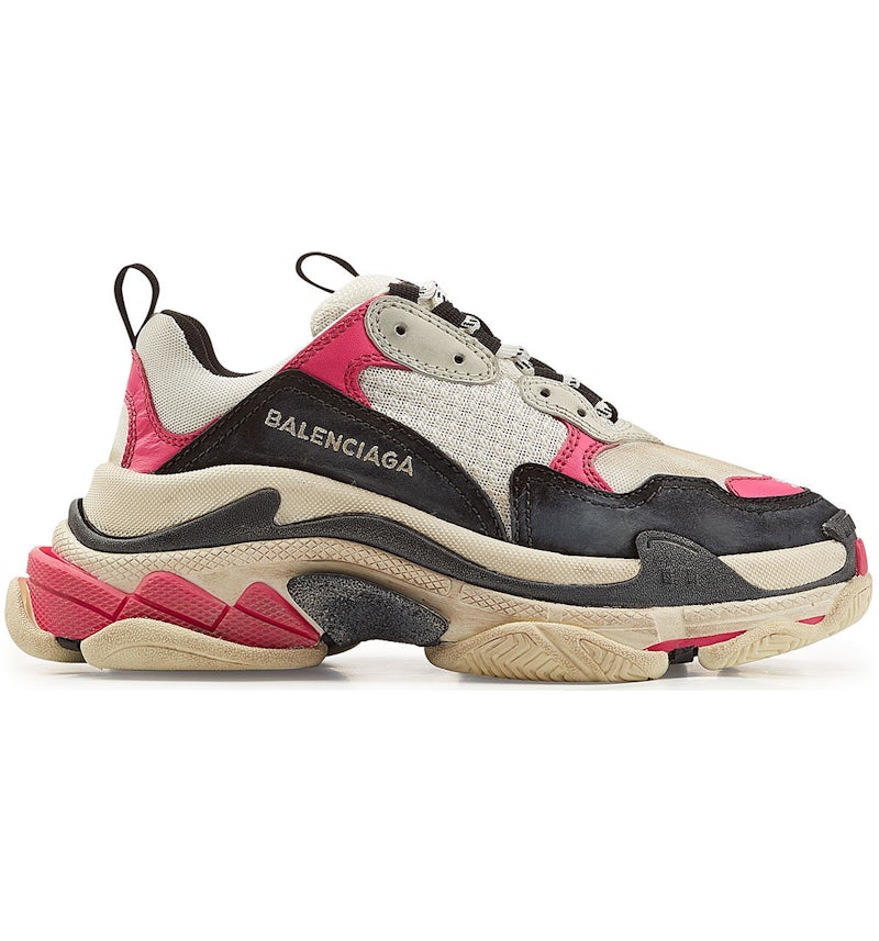 Balenciaga Triple S Black Pink Women s 524039W09O65671 GB