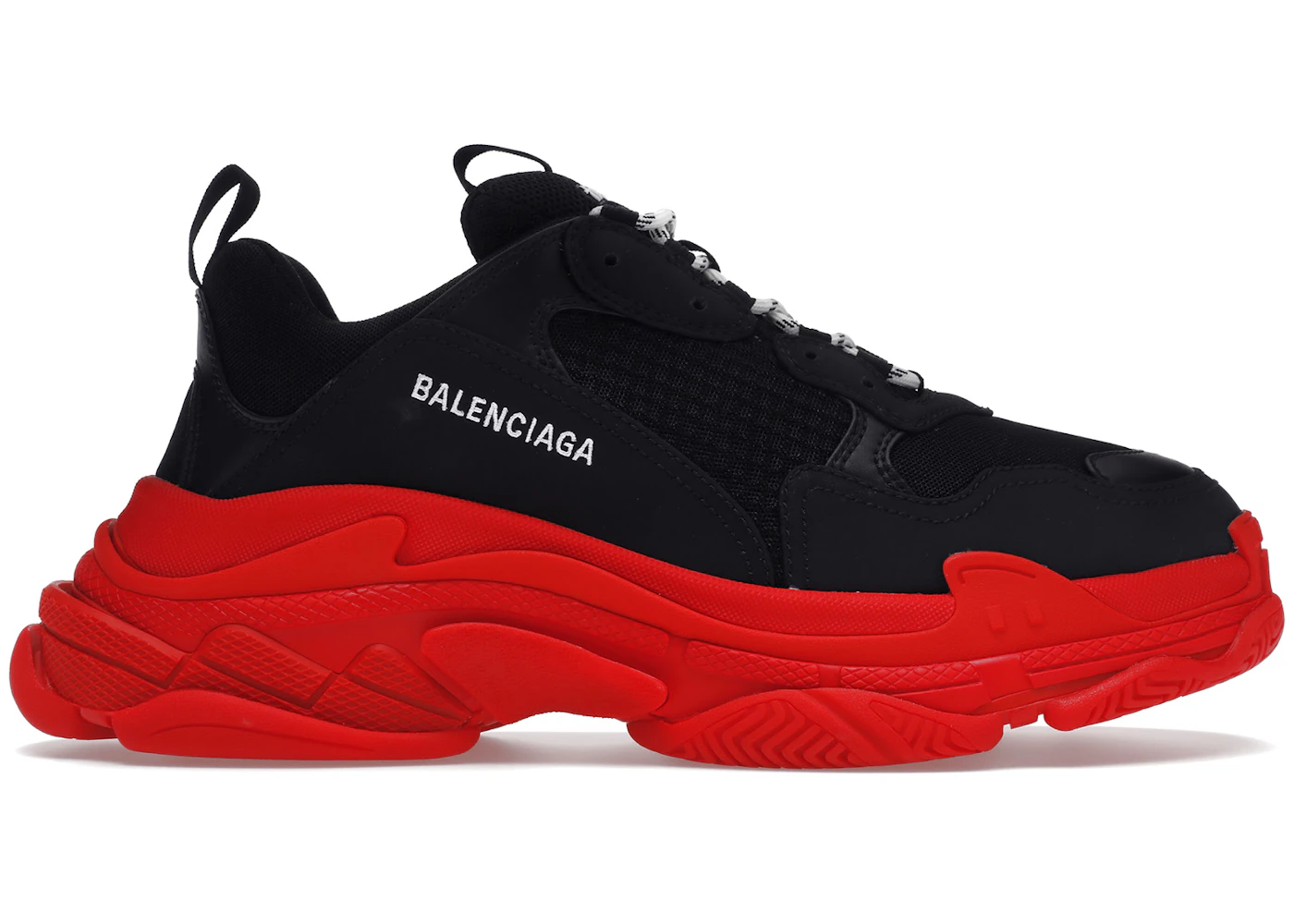 Balenciaga shoes black and red Clearance