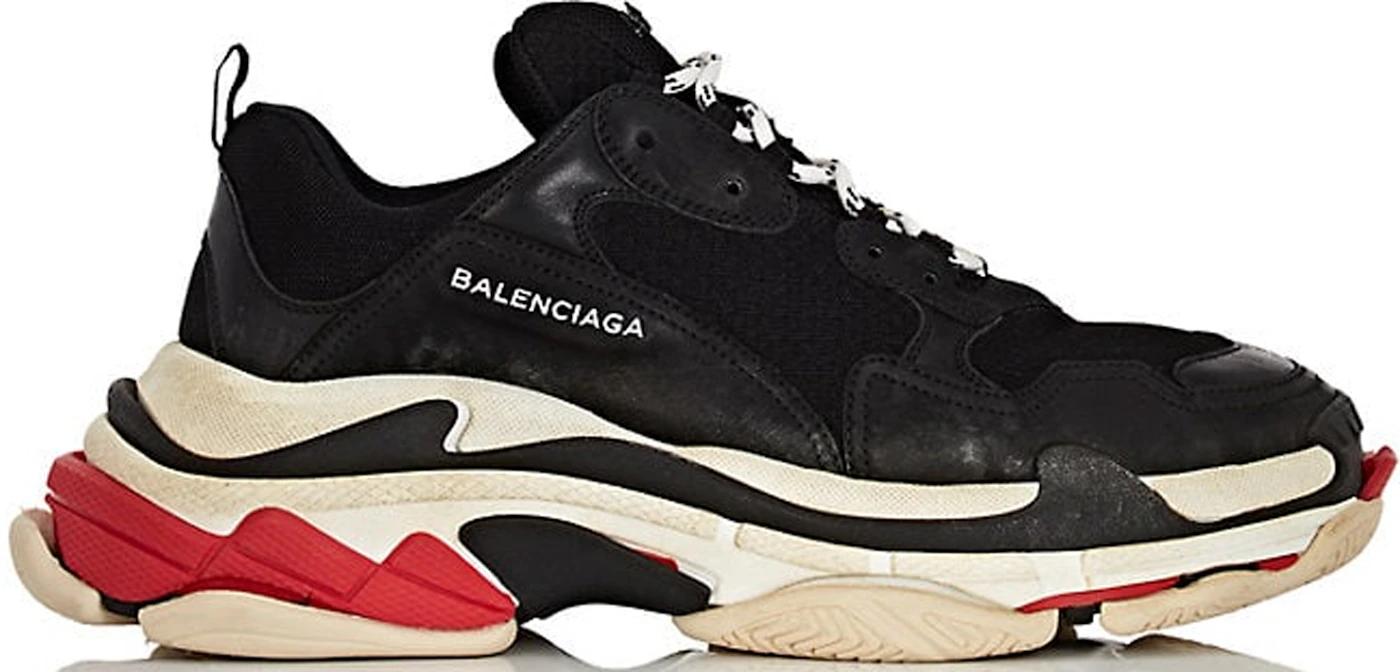 Buy Balenciaga Triple S Sneaker 'White Black Red' - 533882 W09E1 9000